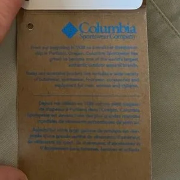 NWT Columbia Sz 4 Treacherous Tour Pant 100% Cotton Beige #289 - Picture 10 of 10